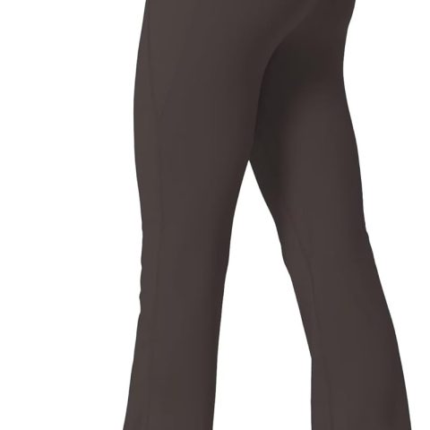 Women Mini Flare Leggings with Pockets High Waisted Tummy Control Yoga Pants Bootcut Workout Gym Casual