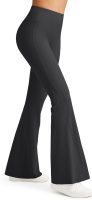 Ribbed Flare Yoga Pants for Women High Waisted Bell Bottom Leggings Tummy Control Petite/Regular/Tall